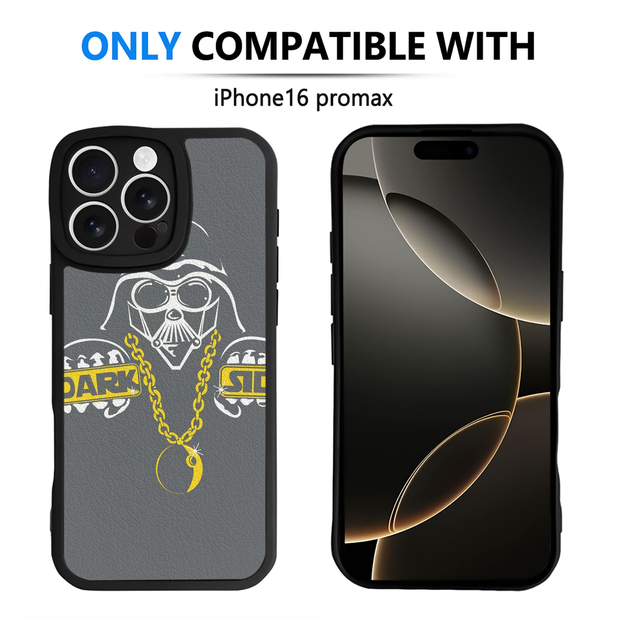 （画像用） スター・ウォーズ Star Wars 【iPhone 16シリーズ対応】シリコンスマホケース（レザー調） 材質：シリコン